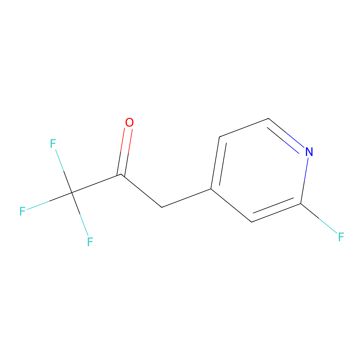 1,1,1-Trifluoro-3-(2-fluoropyridin-4-yl)propan-2-one molecular structure, CAS 2353059-93-3