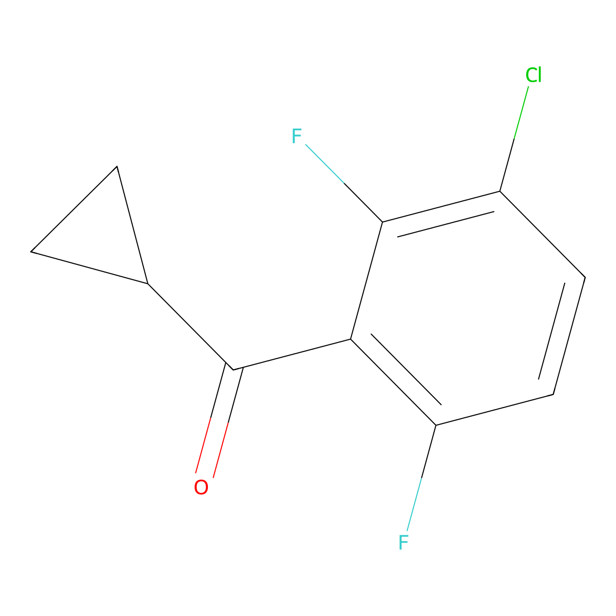 (3-Chloro-2,6-difluorophenyl)cyclopropylmethanone molecular structure, CAS 2353115-00-9