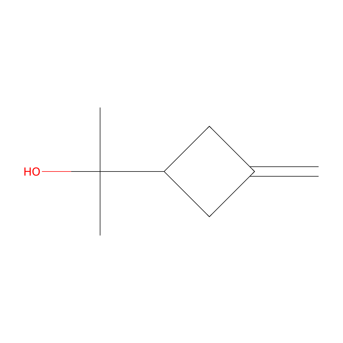 2-(3-Methylidenecyclobutyl)propan-2-ol molecular structure, CAS 2353172-42-4