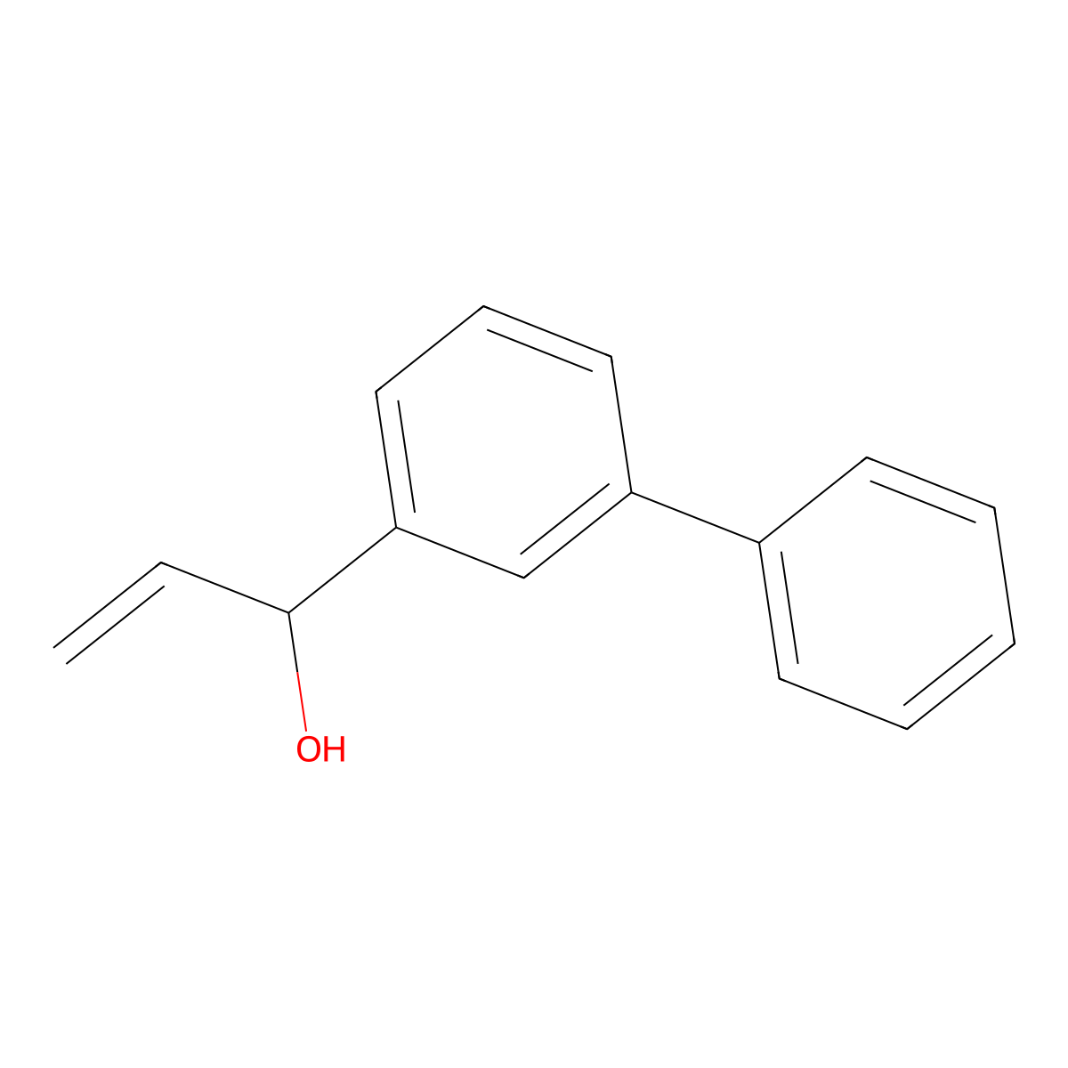 alpha-Ethenyl[1,1'-biphenyl]-3-methanol molecular structure, CAS 2353174-13-5