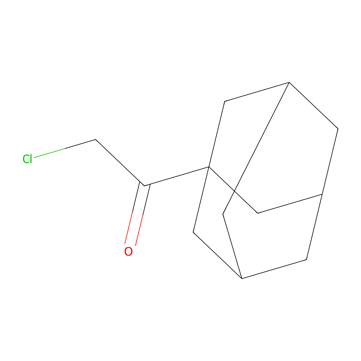 1-(Adamantan-1-yl)-2-chloroethan-1-one molecular structure, CAS 23532-68-5