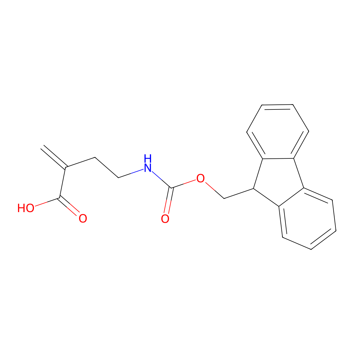 4-({[(9H-fluoren-9-yl)methoxy]carbonyl}amino)-2-methylidenebutanoic acid molecular structure, CAS 2353216-13-2