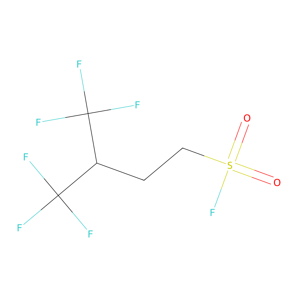 4,4,4-Trifluoro-3-(trifluoromethyl)butane-1-sulfonyl fluoride molecular structure, CAS 2353226-76-1