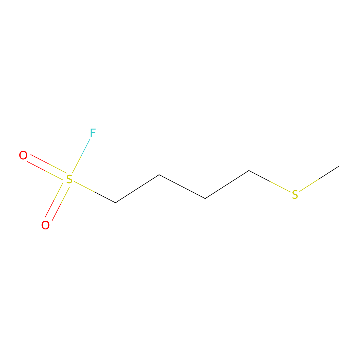 4-(Methylsulfanyl)butane-1-sulfonyl fluoride molecular structure, CAS 2353253-66-2