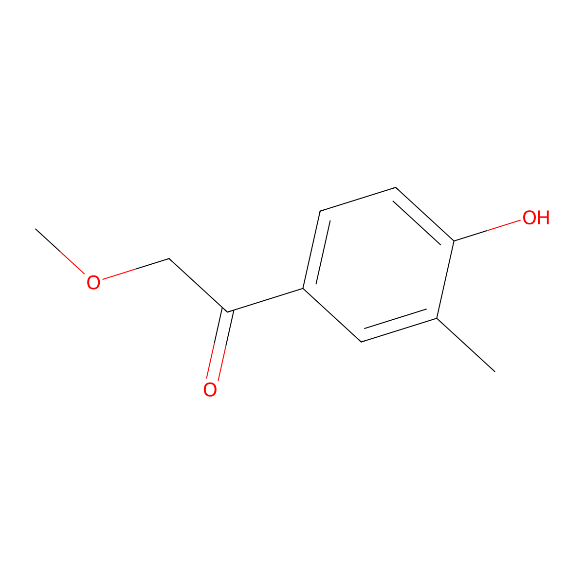 1-(4-Hydroxy-3-methylphenyl)-2-methoxyethan-1-one molecular structure, CAS 2353260-54-3