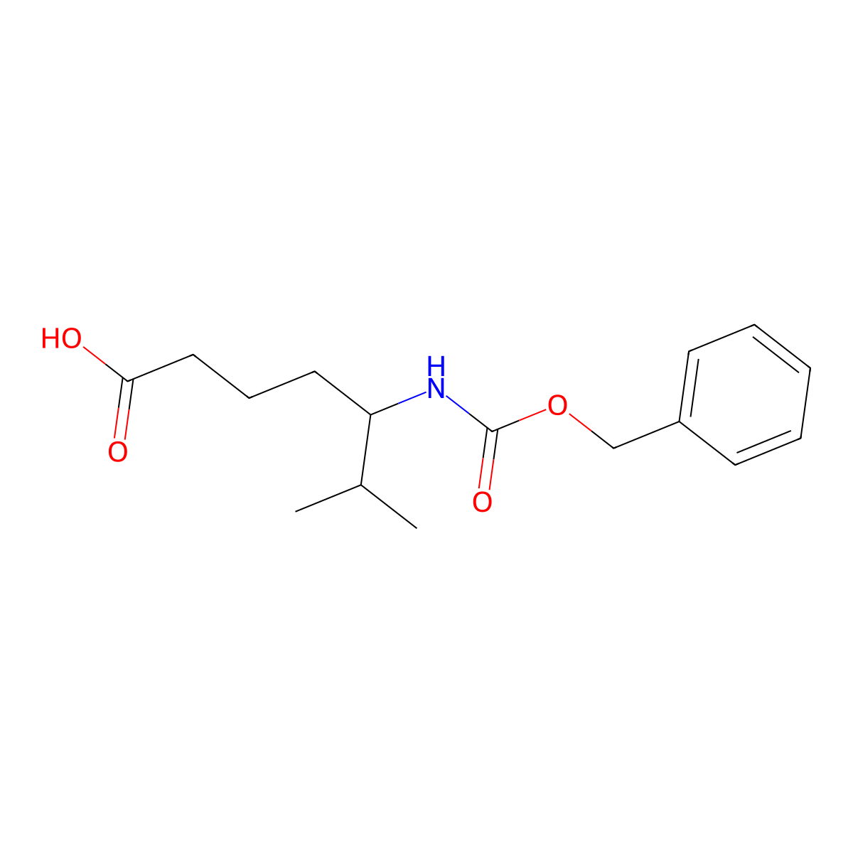 5-{[(Benzyloxy)carbonyl]amino}-6-methylheptanoic acid molecular structure, CAS 2353320-88-2