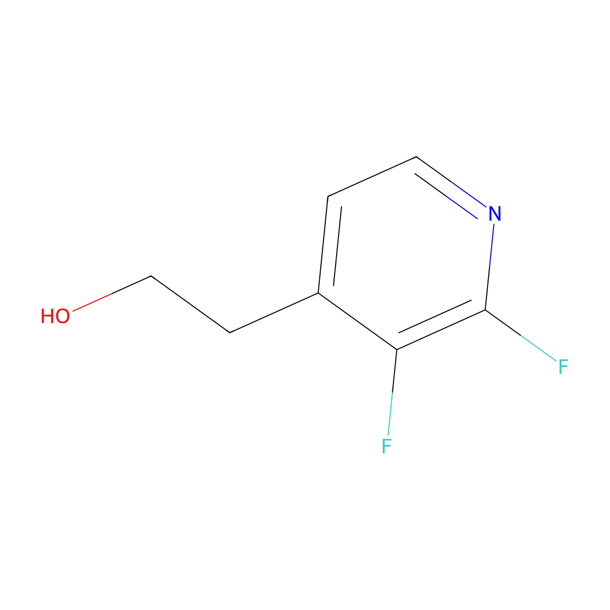2-(2,3-Difluoropyridin-4-yl)ethan-1-ol molecular structure, CAS 2353398-95-3