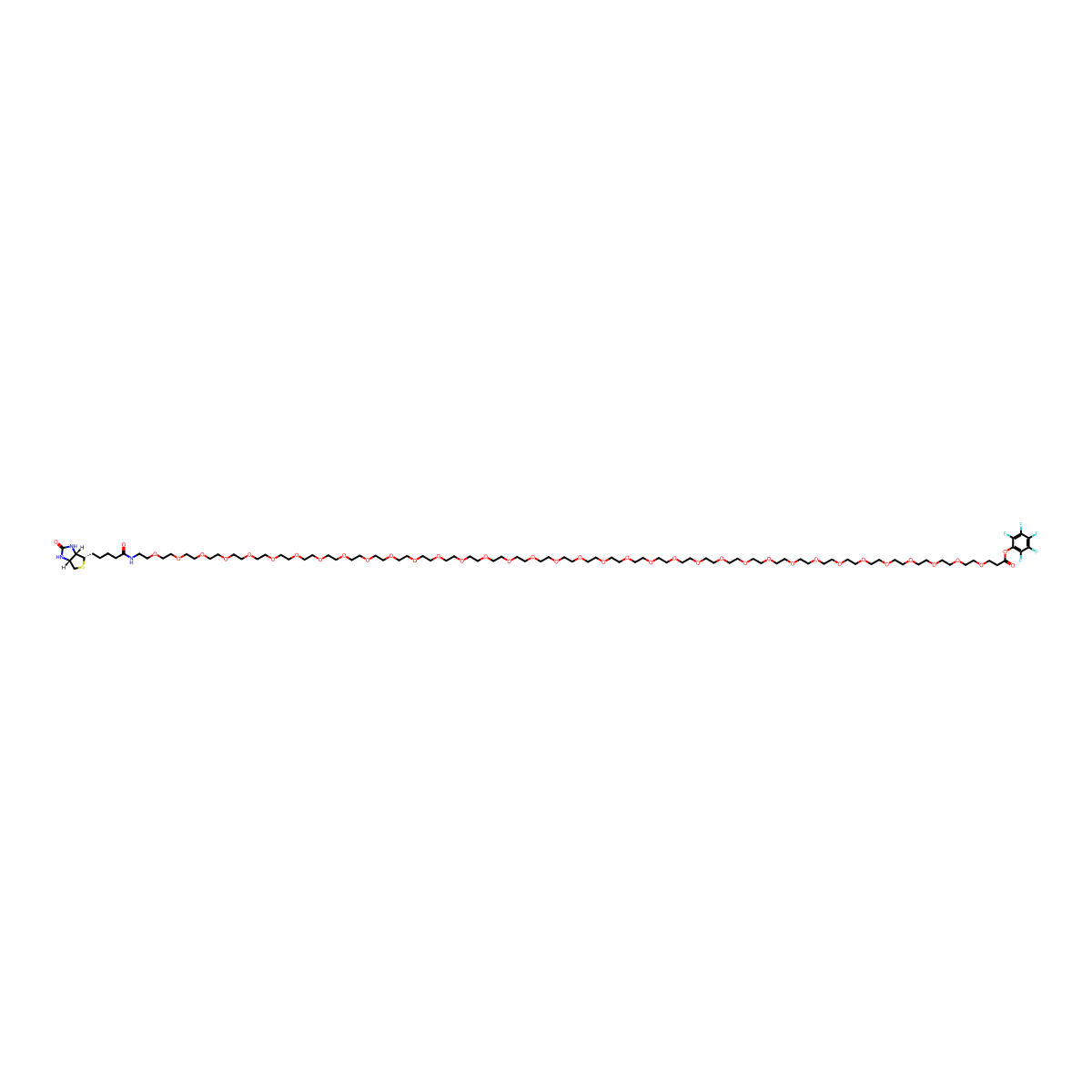 Biotin-PEG36-PFP ester molecular structure, CAS 2353409-51-3