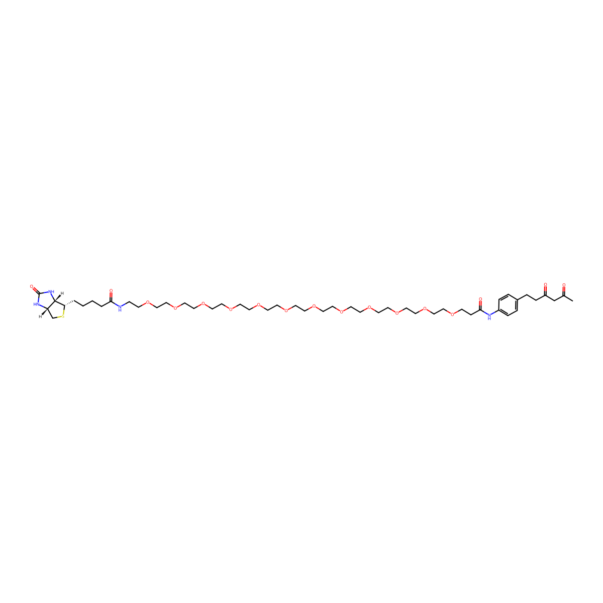 Diketone-PEG12-Biotin molecular structure, CAS 2353409-53-5