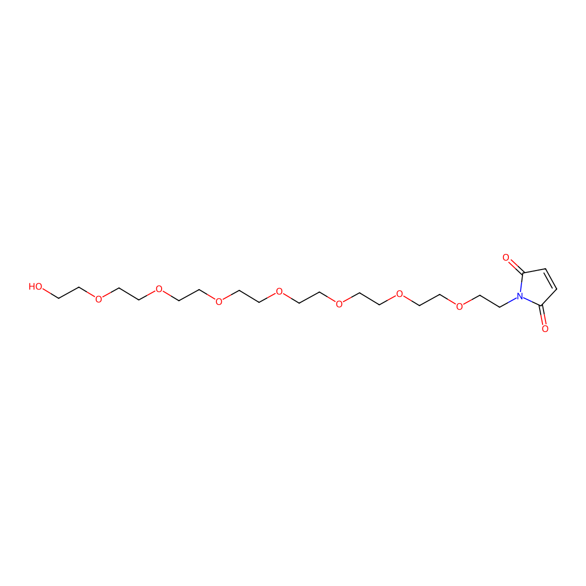 Mal-PEG8-alcohol molecular structure, CAS 2353409-63-7