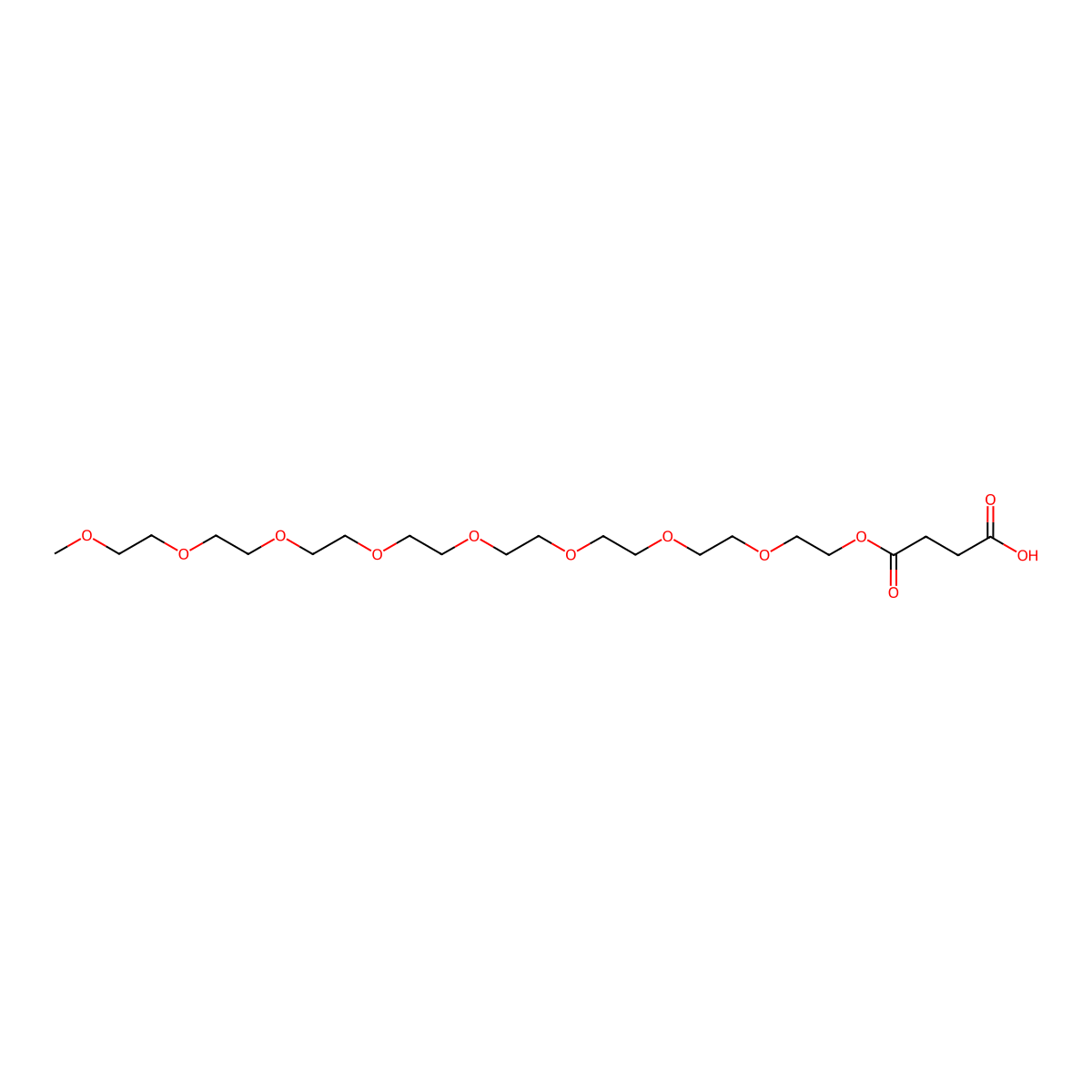 m-PEG8-ethoxycarbonyl-propanoic acid molecular structure, CAS 2353409-75-1