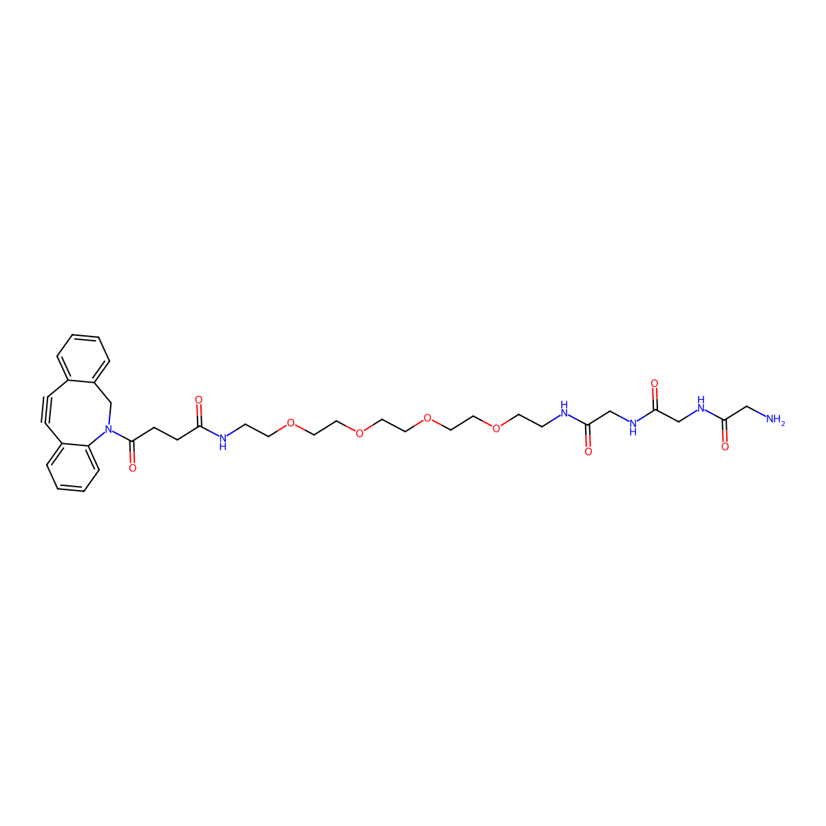 Gly-Gly-Gly-PEG4-DBCO molecular structure, CAS 2353409-80-8