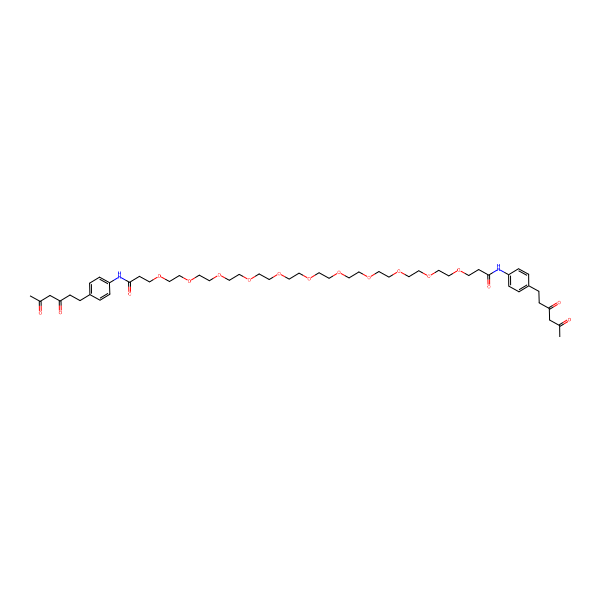 Diketone-PEG11-Diketone molecular structure, CAS 2353409-87-5