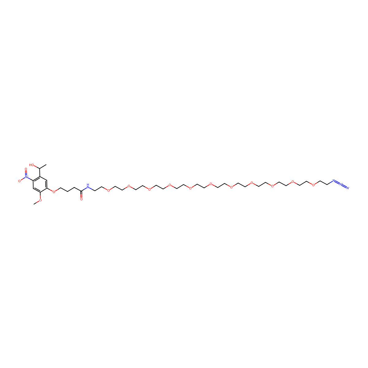 PC-PEG11-Azide molecular structure, CAS 2353409-89-7