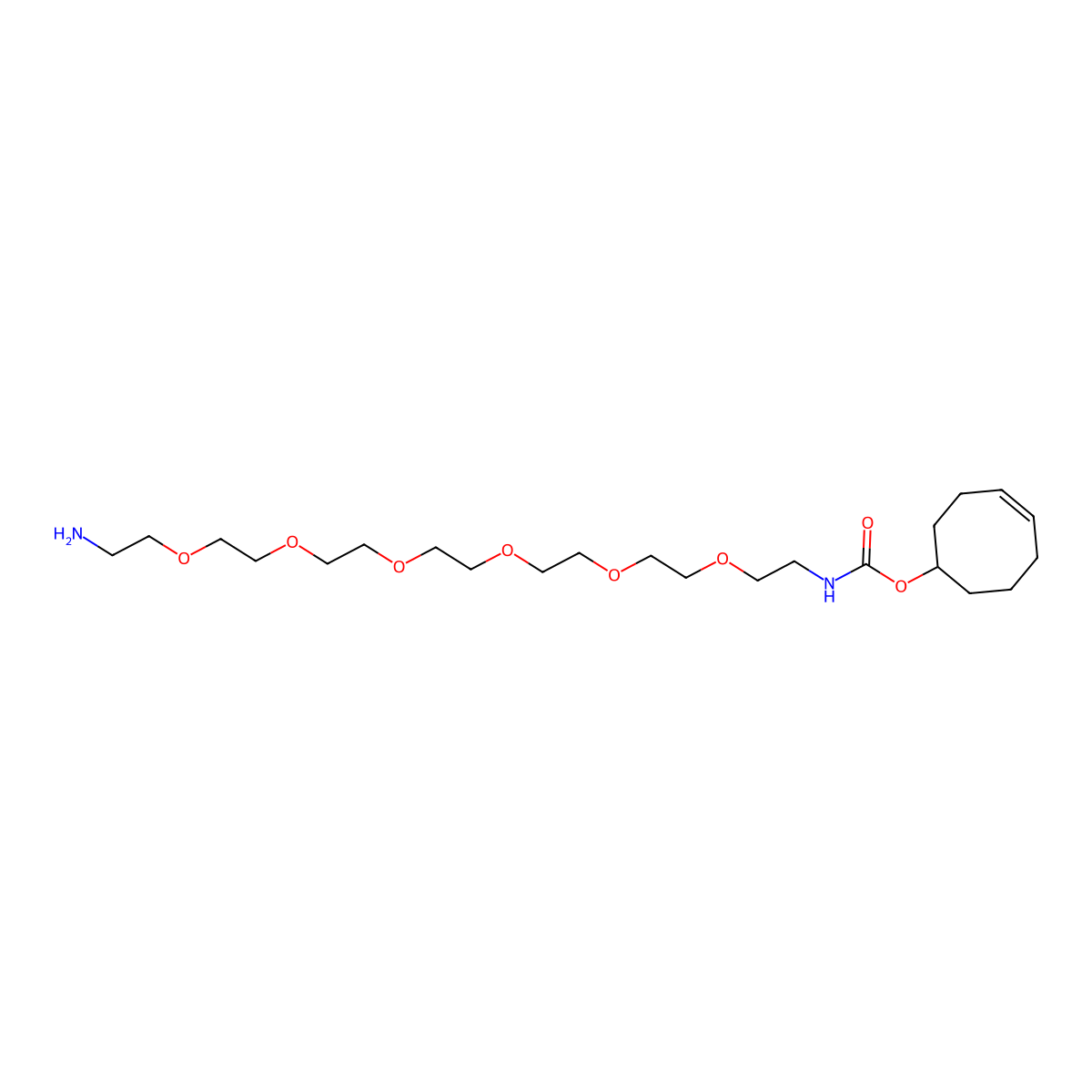 TCO-PEG6-amine molecular structure, CAS 2353409-94-4
