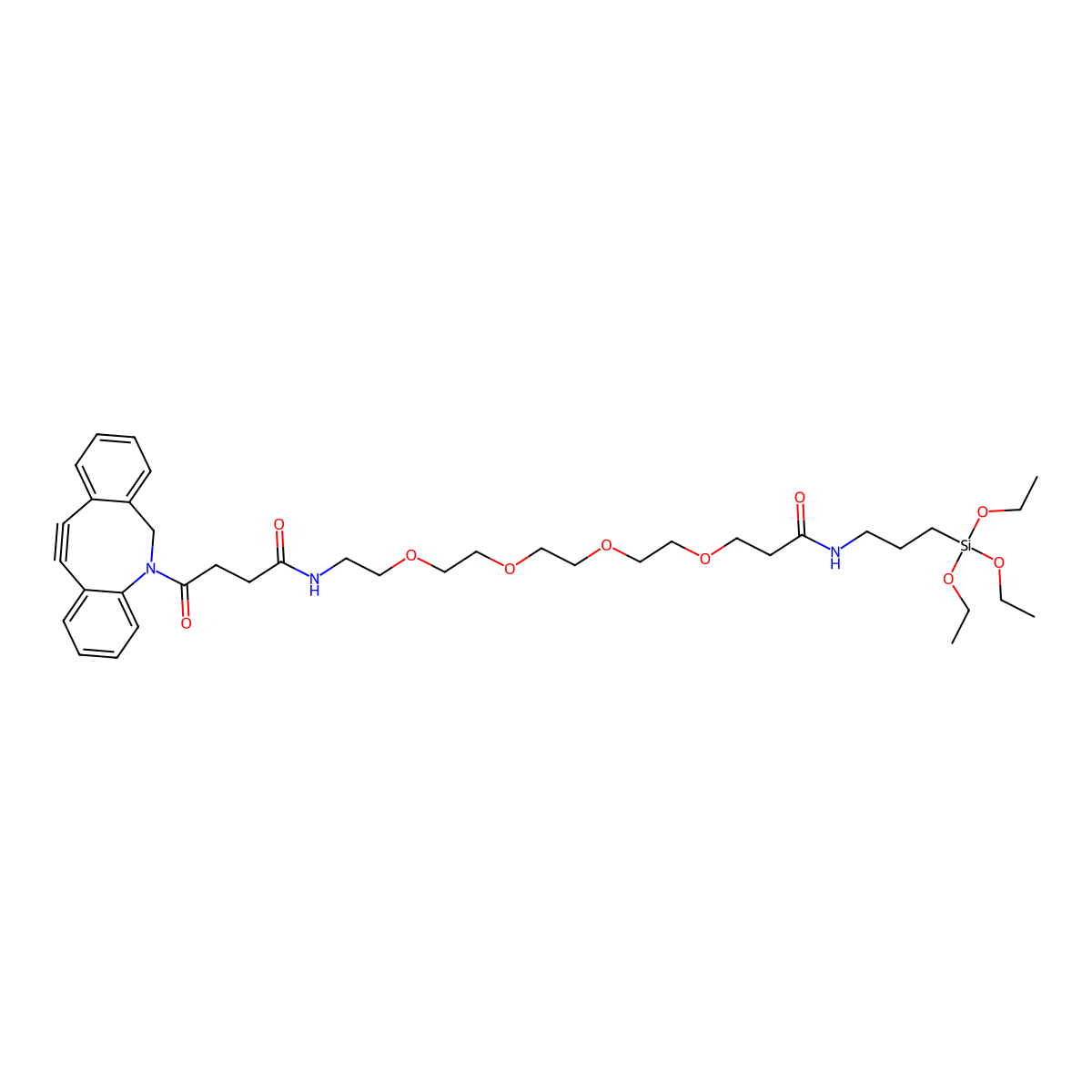 DBCO-PEG4-triethoxysilane molecular structure, CAS 2353410-02-1