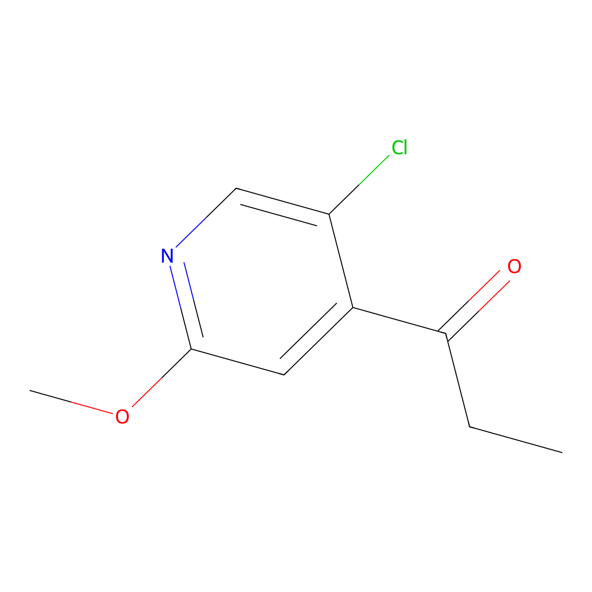 1-(5-Chloro-2-methoxy-4-pyridinyl)-1-propanone molecular structure, CAS 2353458-81-6