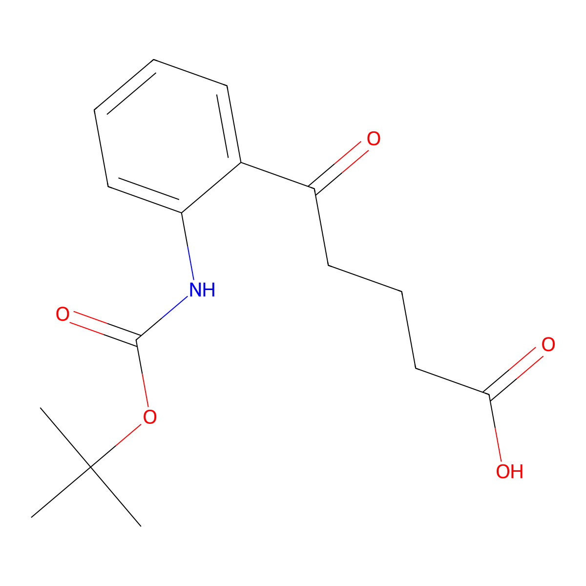 5-(2-{[(Tert-butoxy)carbonyl]amino}phenyl)-5-oxopentanoic acid molecular structure, CAS 2353473-16-0