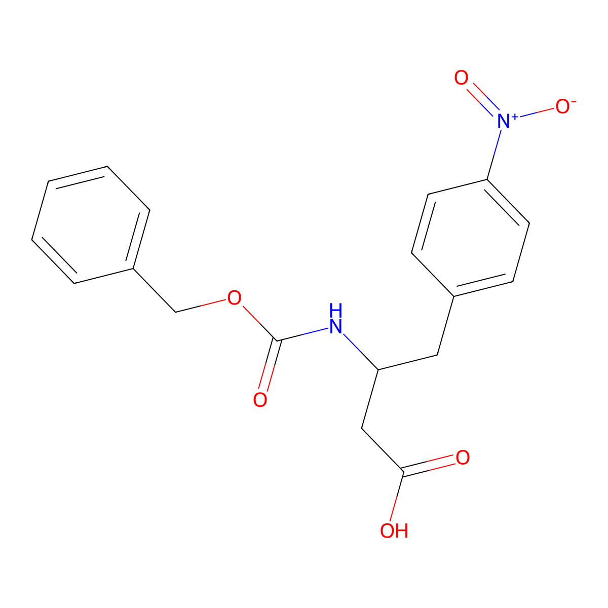 3-{[(Benzyloxy)carbonyl]amino}-4-(4-nitrophenyl)butanoic acid molecular structure, CAS 2353488-12-5