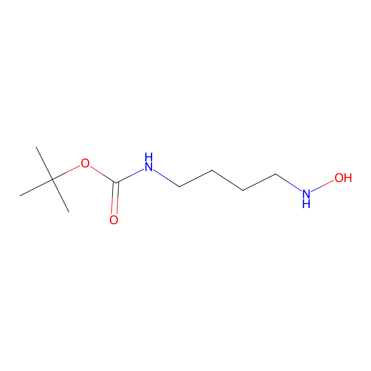 tert-butyl N-[4-(hydroxyamino)butyl]carbamate molecular structure, CAS 2353533-19-2