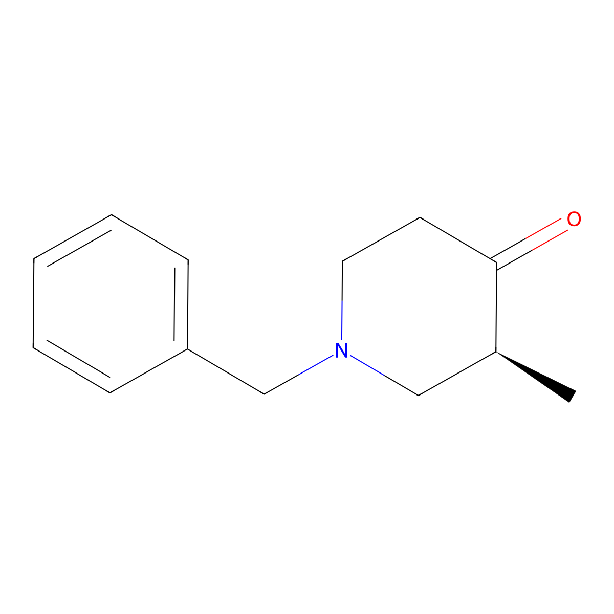 (3S)-1-benzyl-3-methyl-piperidin-4-one molecular structure, CAS 2353568-84-8