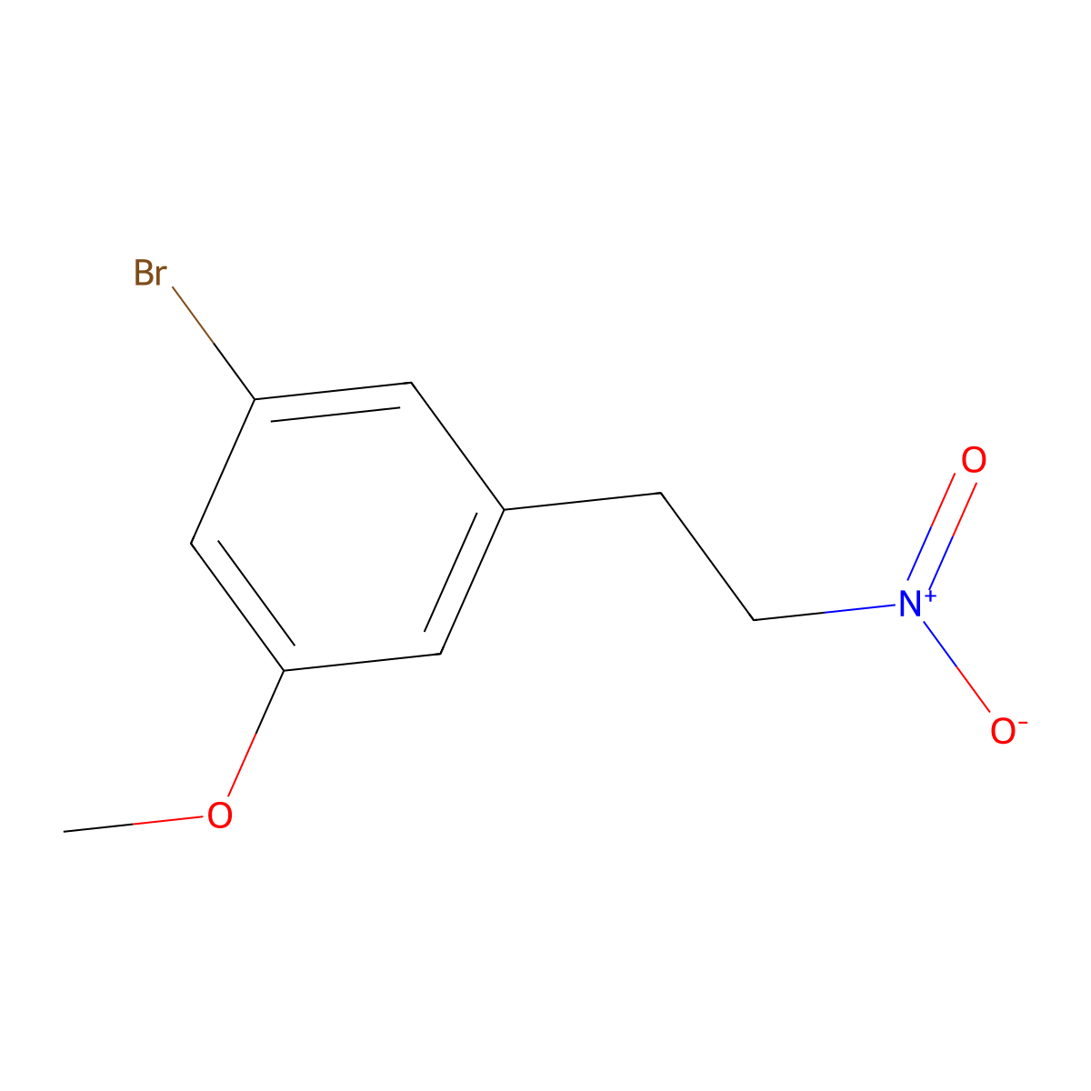 1-Bromo-3-methoxy-5-(2-nitroethyl)benzene molecular structure, CAS 2353582-80-4