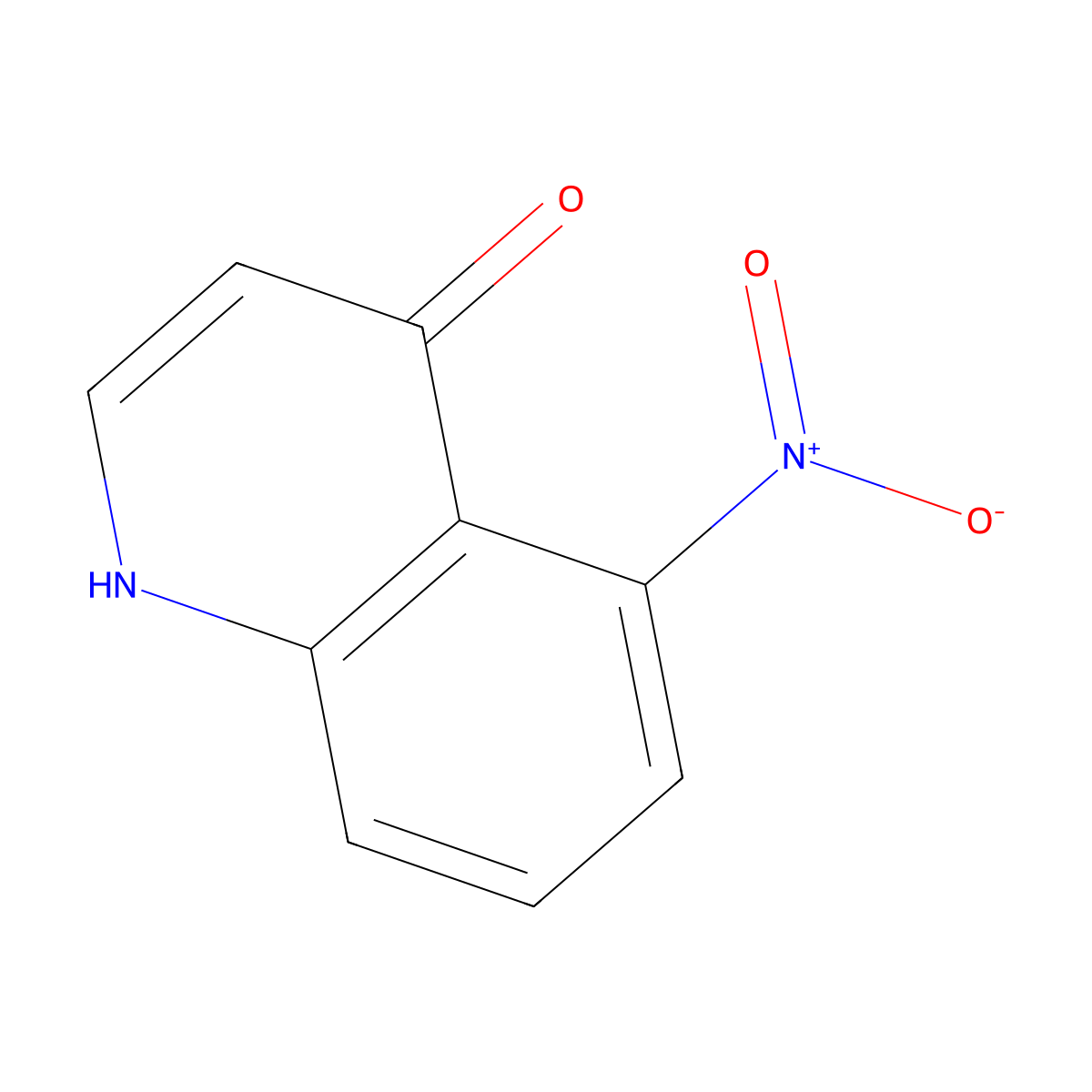 5-Nitroquinolin-4(1H)-one molecular structure, CAS 23536-75-6