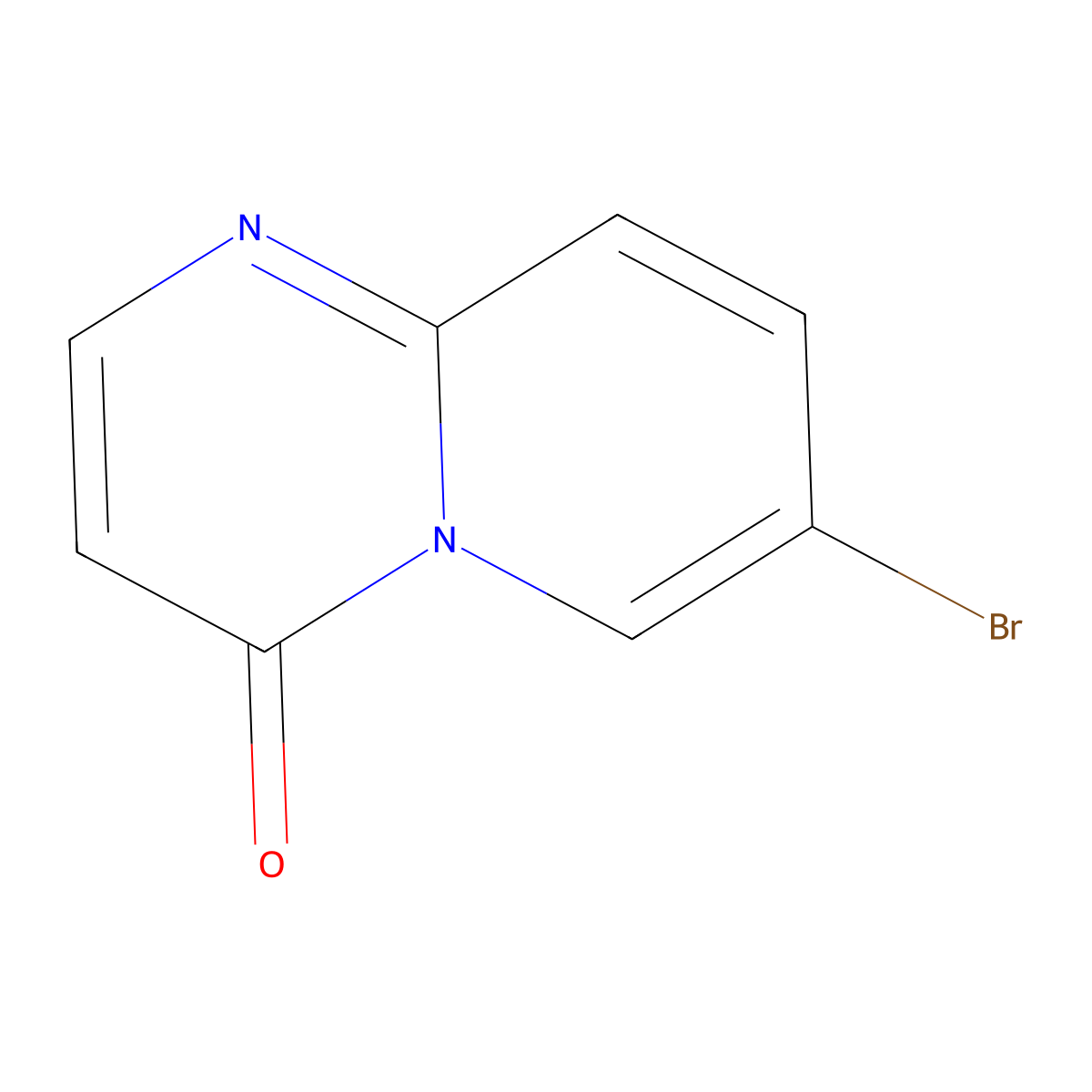 7-bromo-4H-pyrido[1,2-a]pyrimidin-4-one molecular structure, CAS 23536-76-7