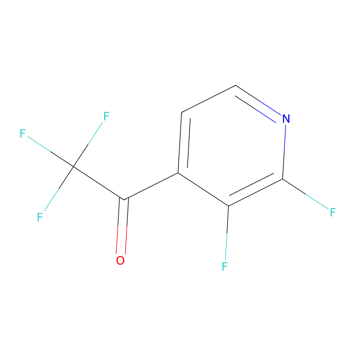 1-(2,3-Difluoropyridin-4-yl)-2,2,2-trifluoroethanone molecular structure, CAS 2353676-11-4