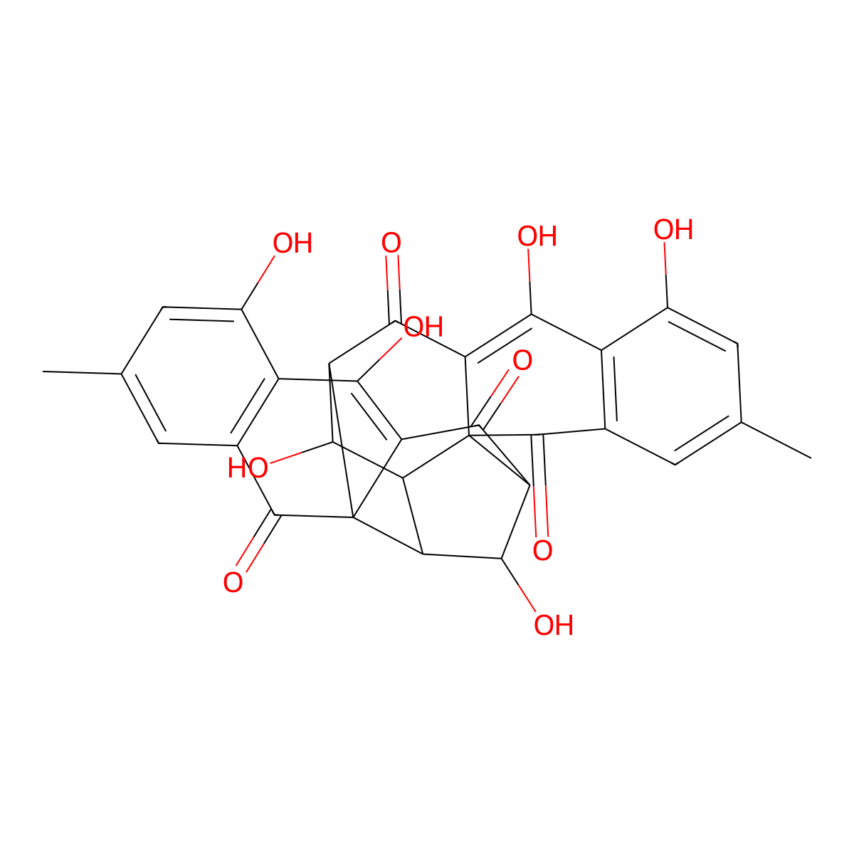 (+)-Rugulosin molecular structure, CAS 23537-16-8