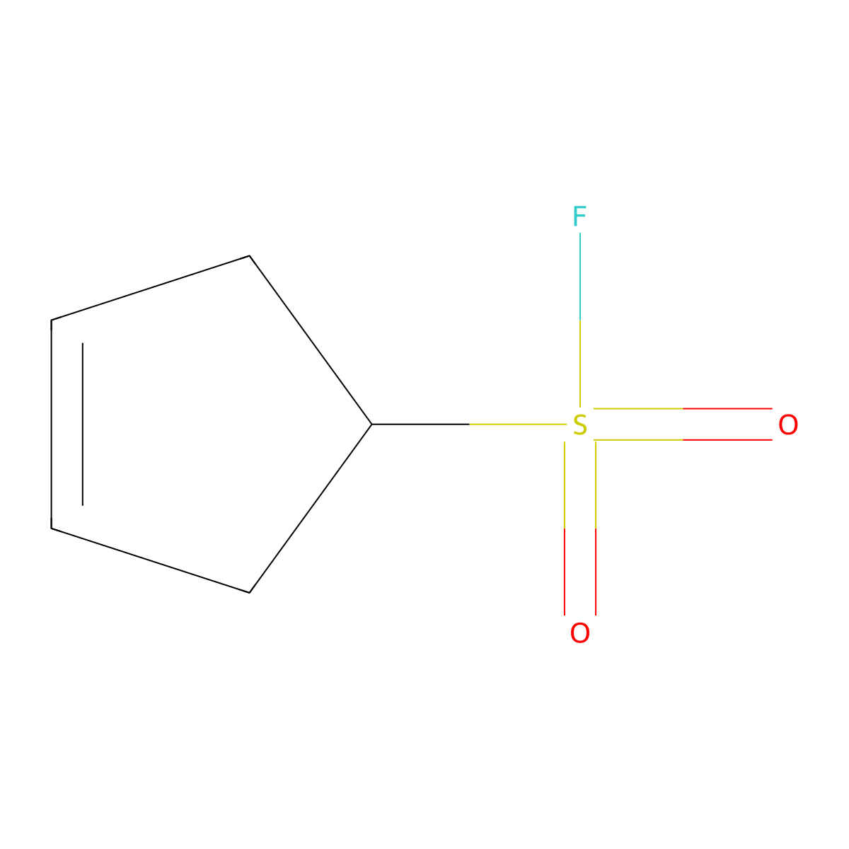 Cyclopent-3-ene-1-sulfonyl fluoride molecular structure, CAS 2353710-39-9