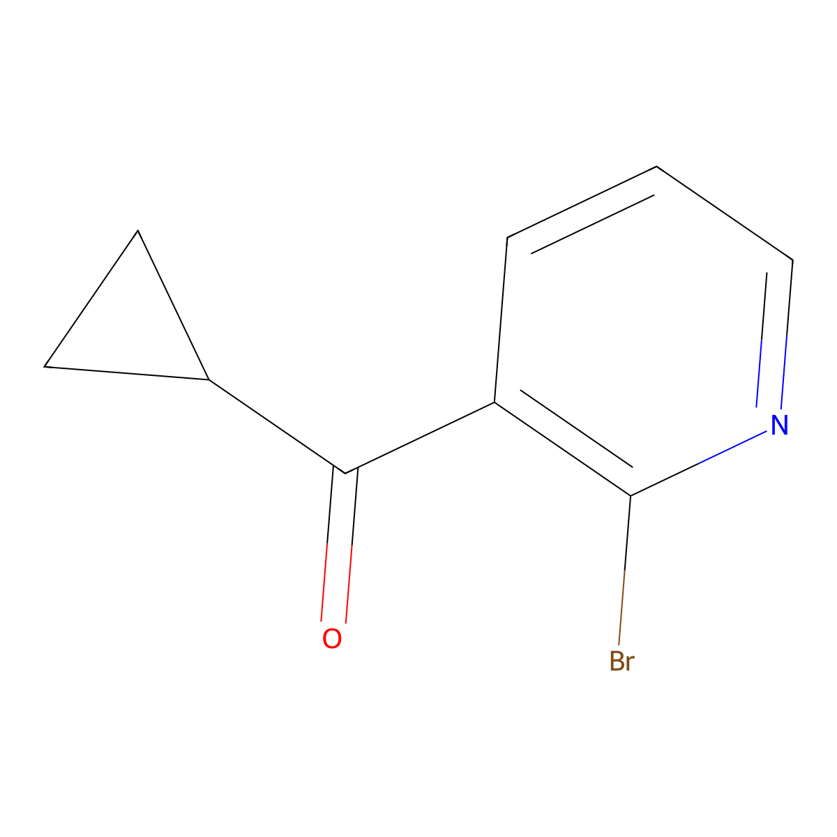 (2-Bromopyridin-3-yl)(cyclopropyl)methanone molecular structure, CAS 2353744-77-9