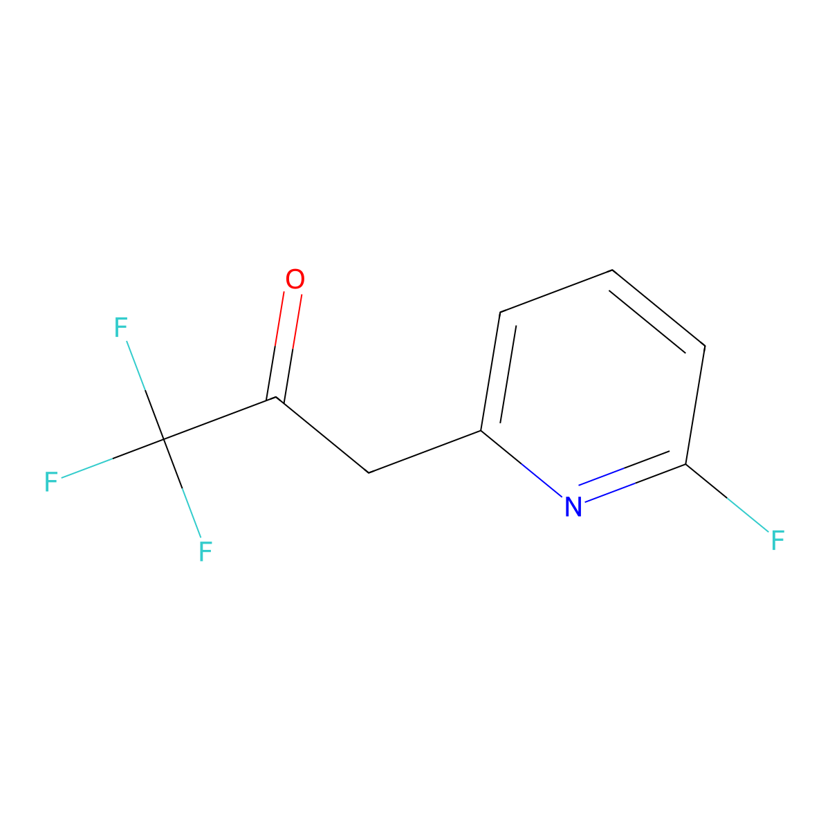 1,1,1-Trifluoro-3-(6-fluoropyridin-2-yl)propan-2-one molecular structure, CAS 2353775-98-9