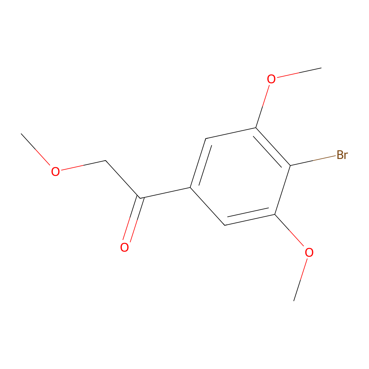 1-(4-Bromo-3,5-dimethoxyphenyl)-2-methoxyethanone molecular structure, CAS 2353783-70-5