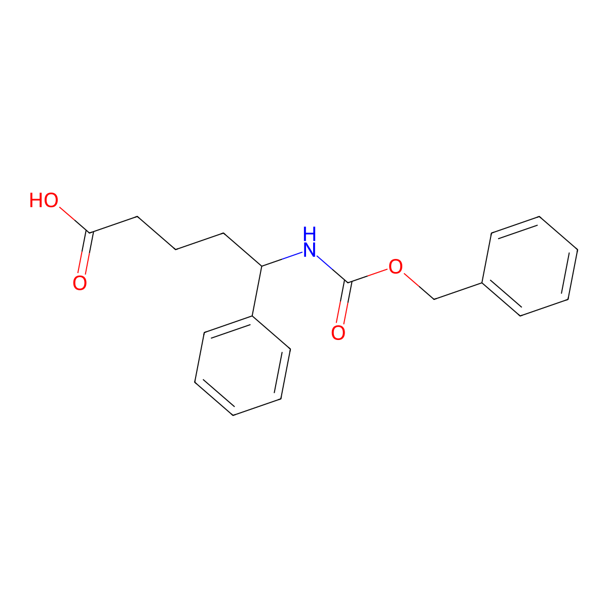 5-{[(Benzyloxy)carbonyl]amino}-5-phenylpentanoic acid molecular structure, CAS 2353796-69-5