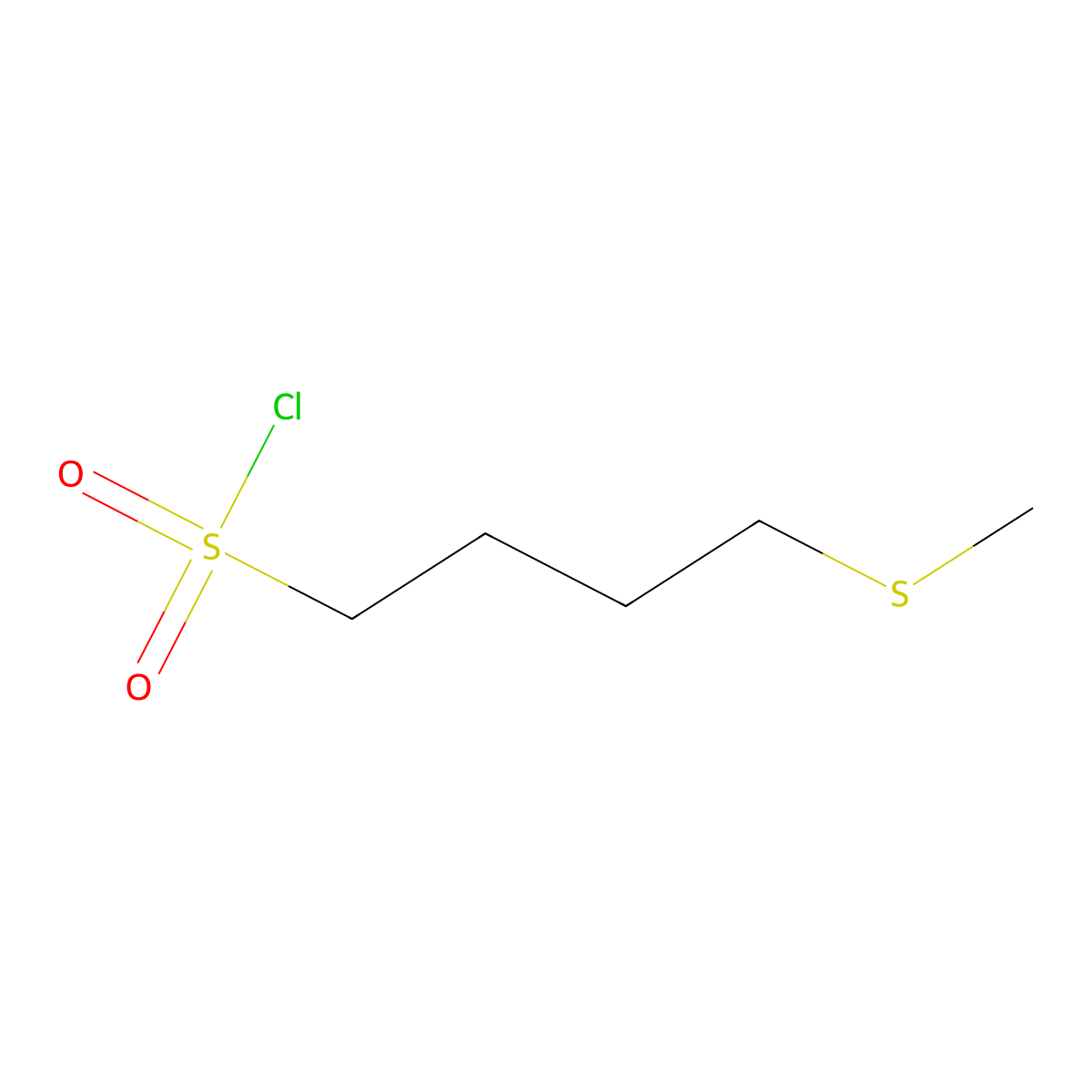 4-(Methylsulfanyl)butane-1-sulfonyl chloride molecular structure, CAS 2353872-12-3