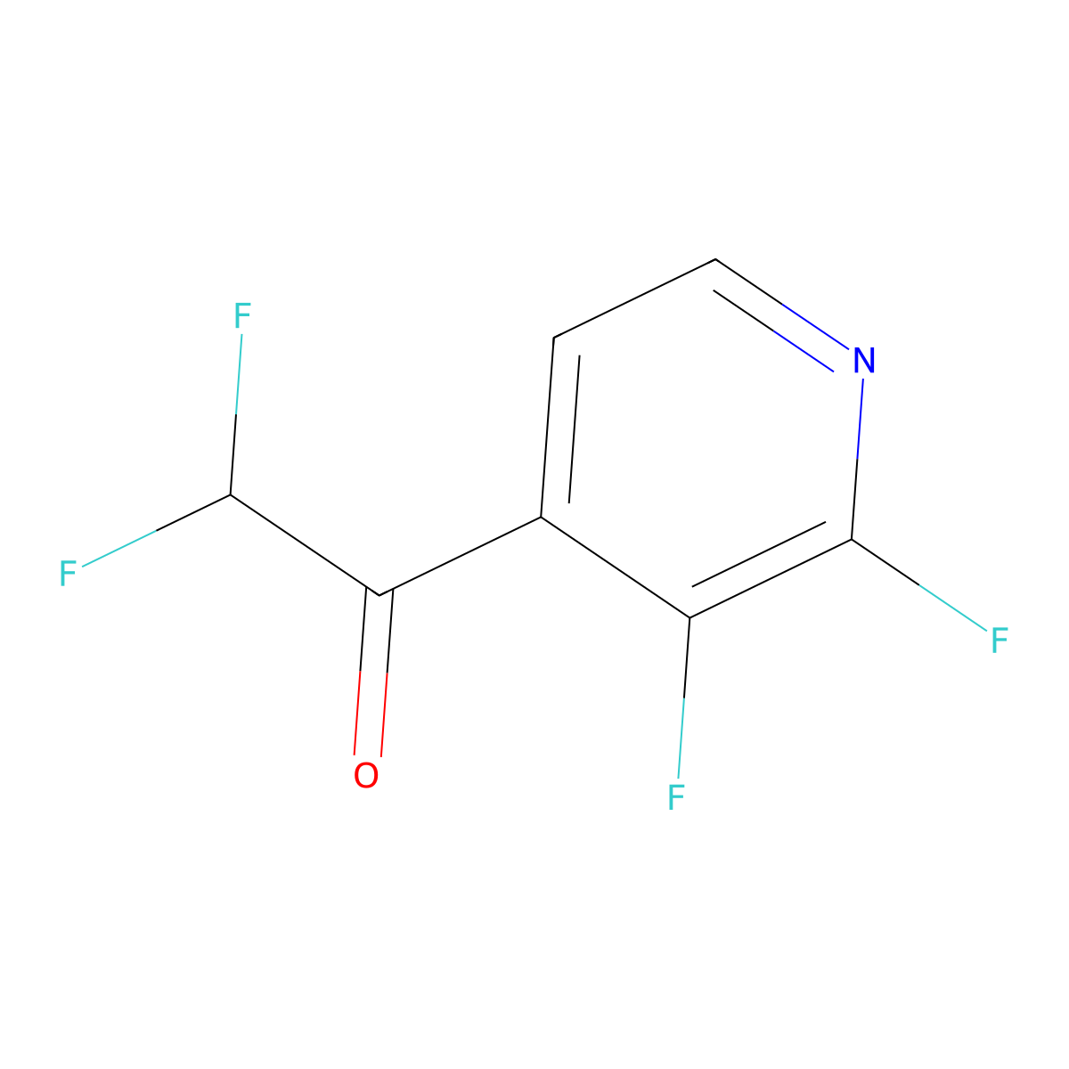1-(2,3-Difluoropyridin-4-yl)-2,2-difluoroethanone molecular structure, CAS 2353929-30-1
