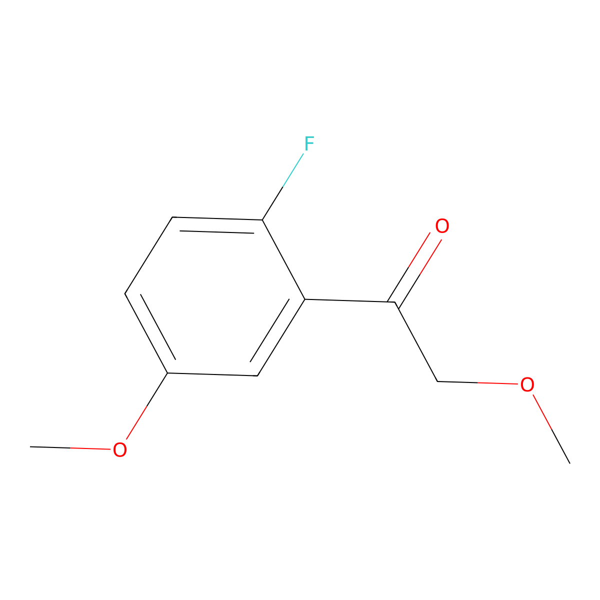 1-(2-Fluoro-5-methoxyphenyl)-2-methoxyethanone molecular structure, CAS 2354017-48-2