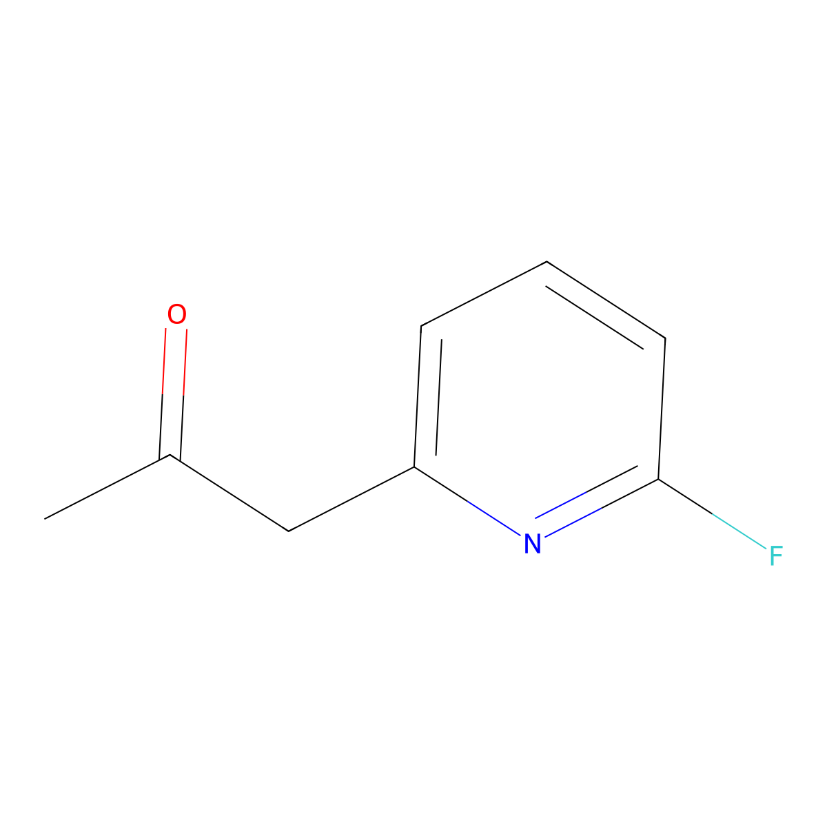 1-(6-Fluoro-2-pyridinyl)-2-propanone molecular structure, CAS 2354041-52-2