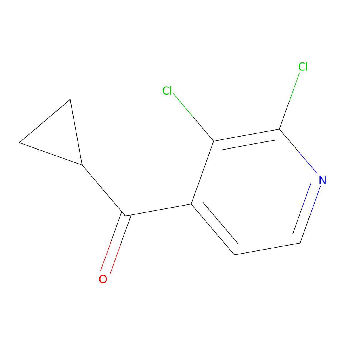 Cyclopropyl(2,3-dichloropyridin-4-yl)methanone molecular structure, CAS 2354073-26-8