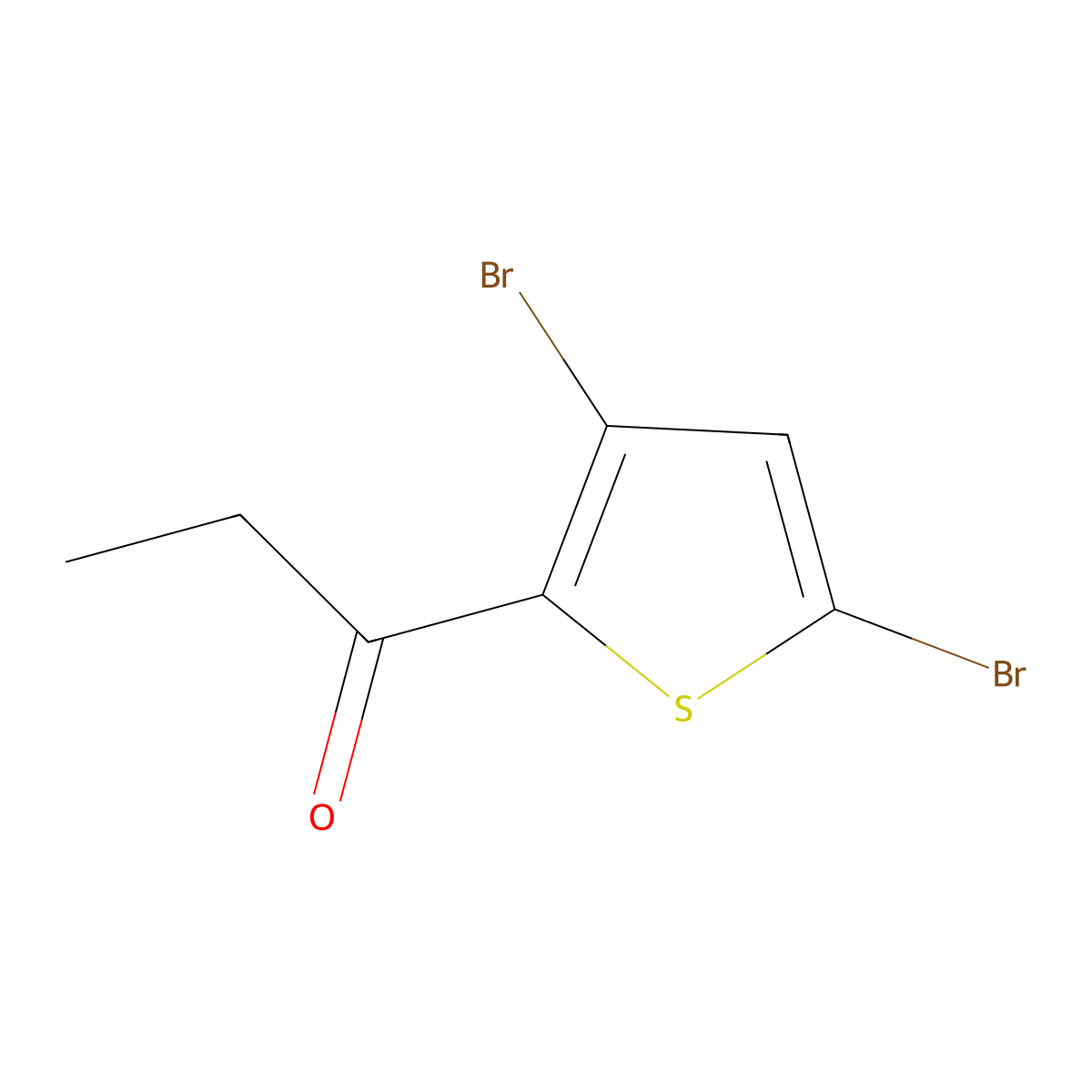1-(3,5-Dibromo-2-thienyl)-1-propanone molecular structure, CAS 2354138-97-7