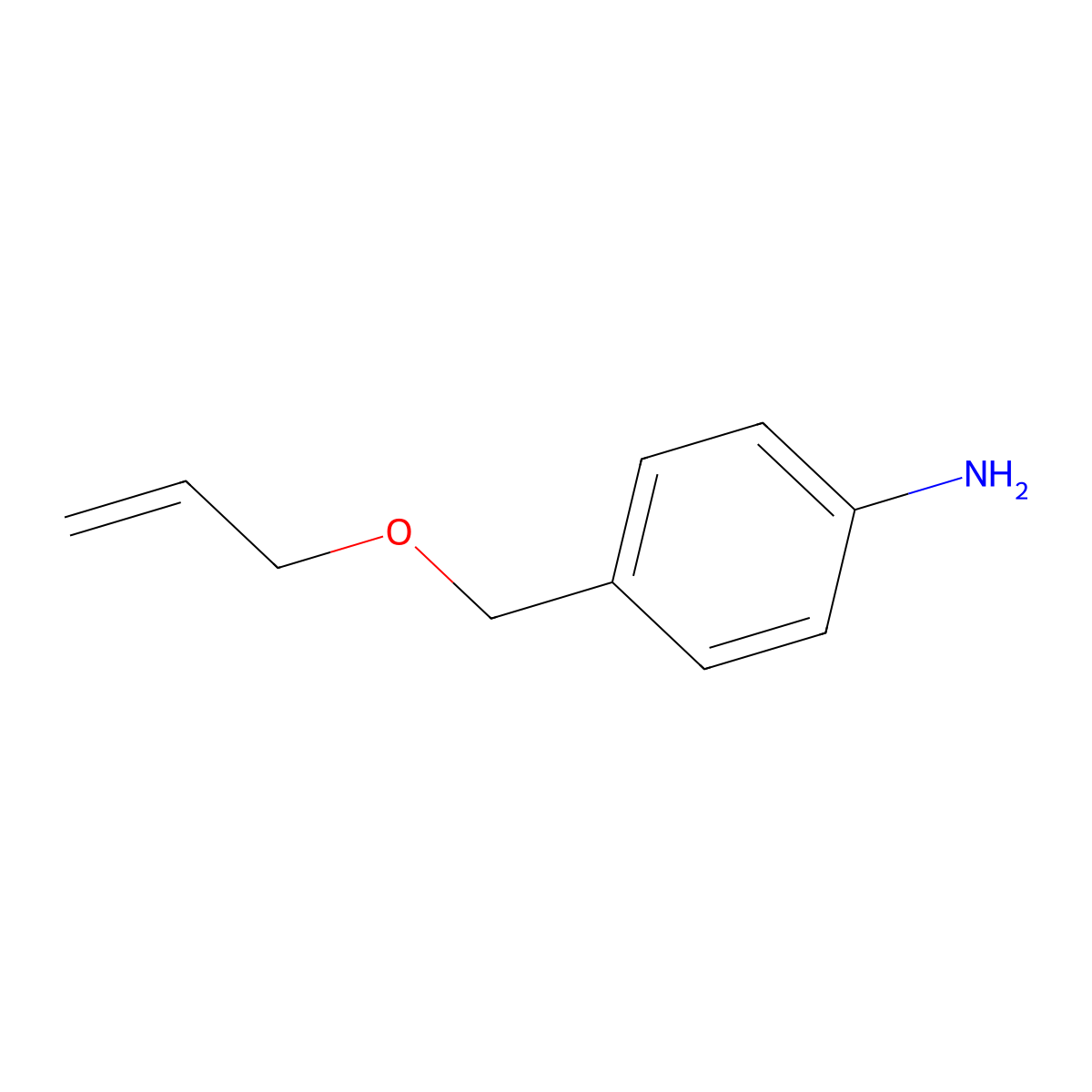 Benzenamine, 4-[(2-propen-1-yloxy)methyl]- molecular structure, CAS 235415-71-1