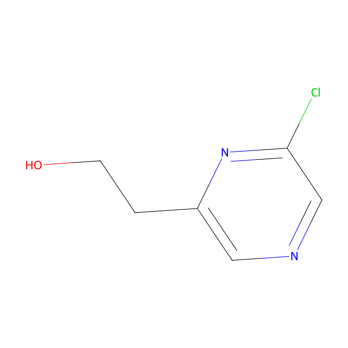 2-(6-Chloropyrazin-2-yl)ethan-1-ol molecular structure, CAS 2354169-91-6