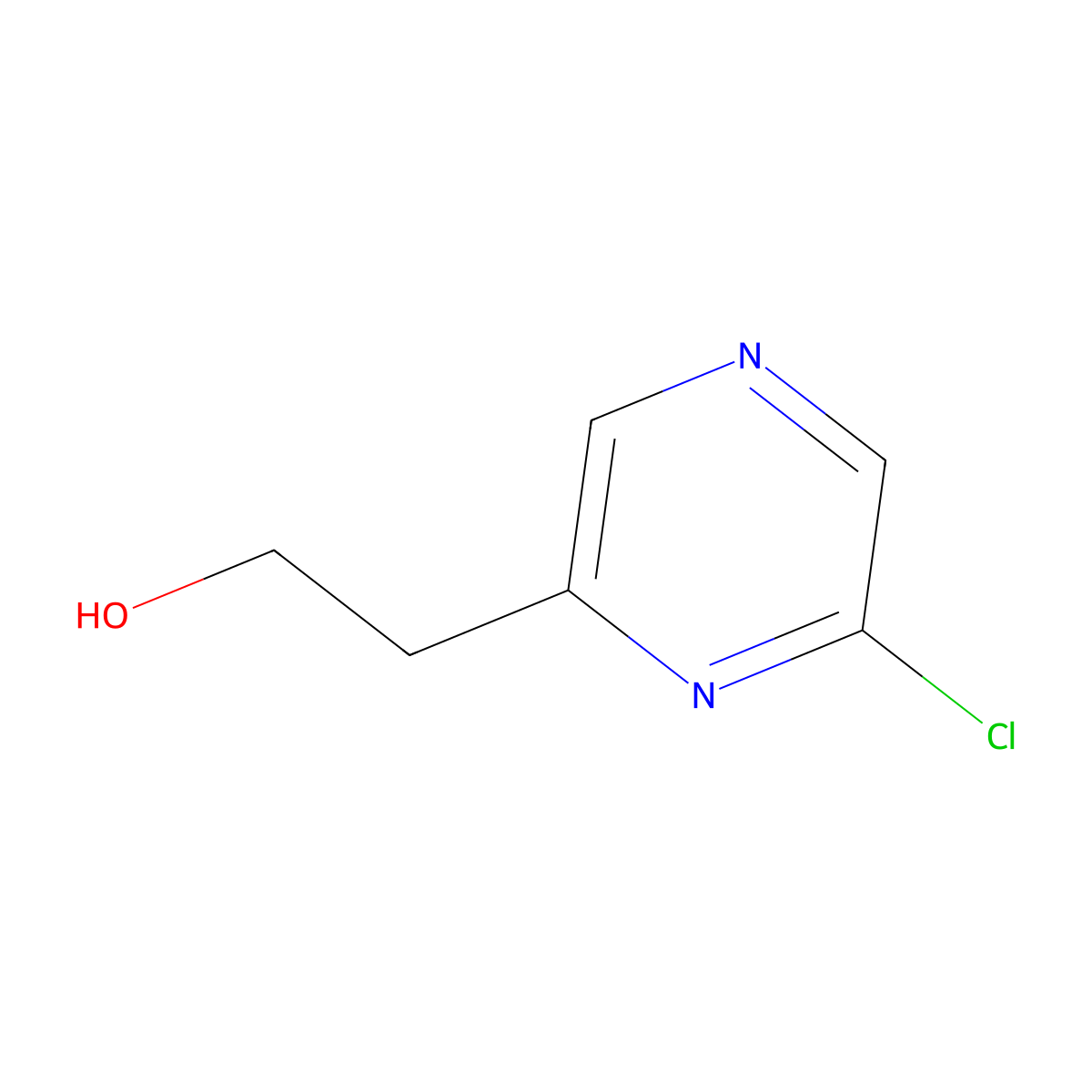 2-(6-Chloropyrazin-2-yl)ethan-1-ol molecular structure, CAS 2354169-91-6
