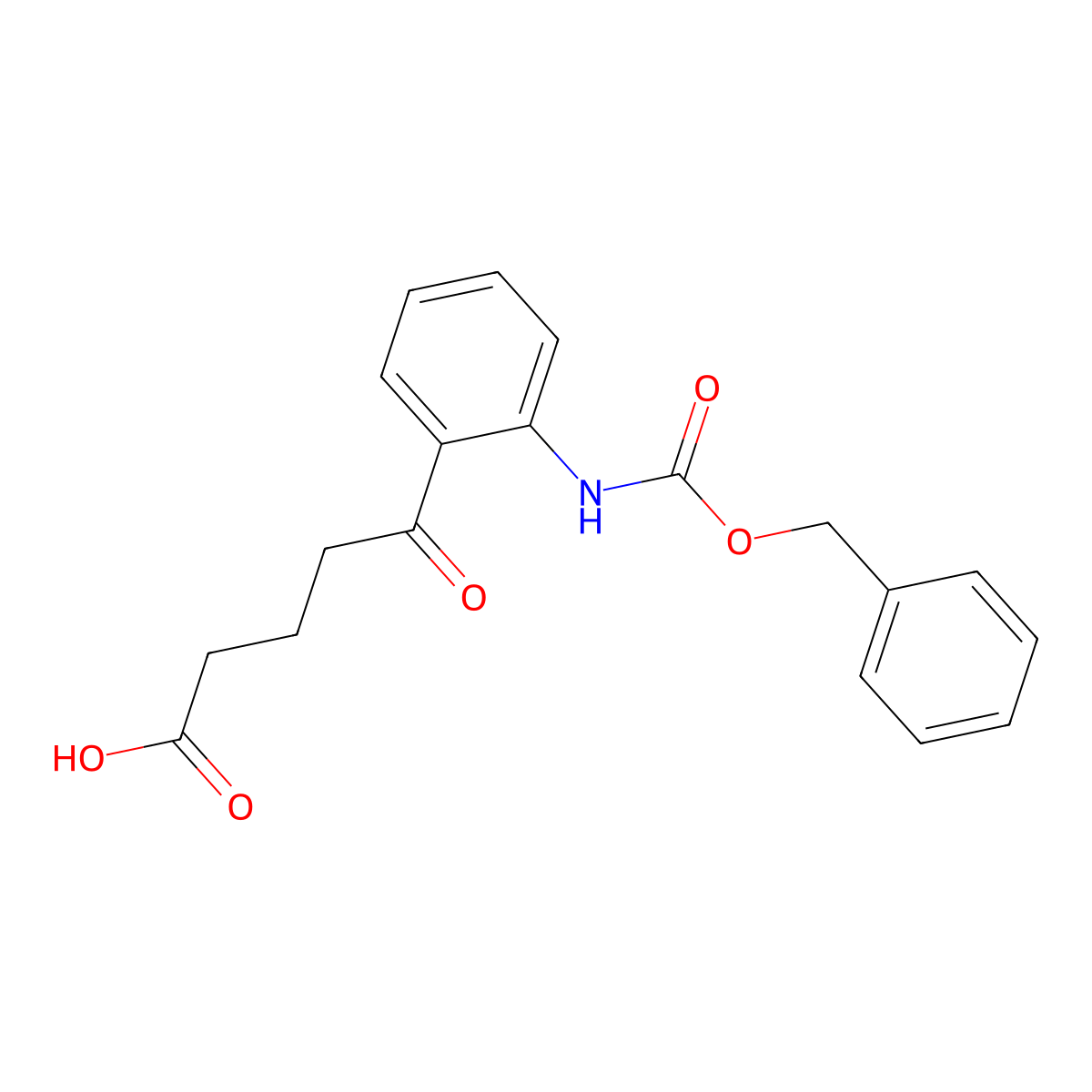 5-(2-{[(Benzyloxy)carbonyl]amino}phenyl)-5-oxopentanoic acid molecular structure, CAS 2354198-38-0