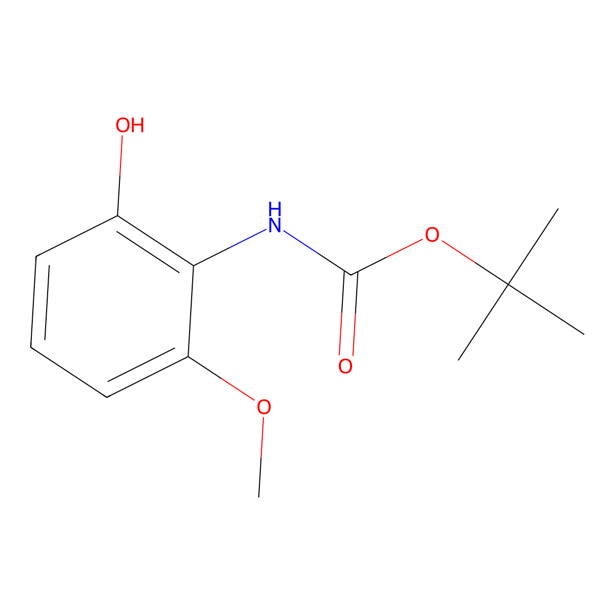 tert-butyl N-(2-hydroxy-6-methoxyphenyl)carbamate molecular structure, CAS 2354199-15-6