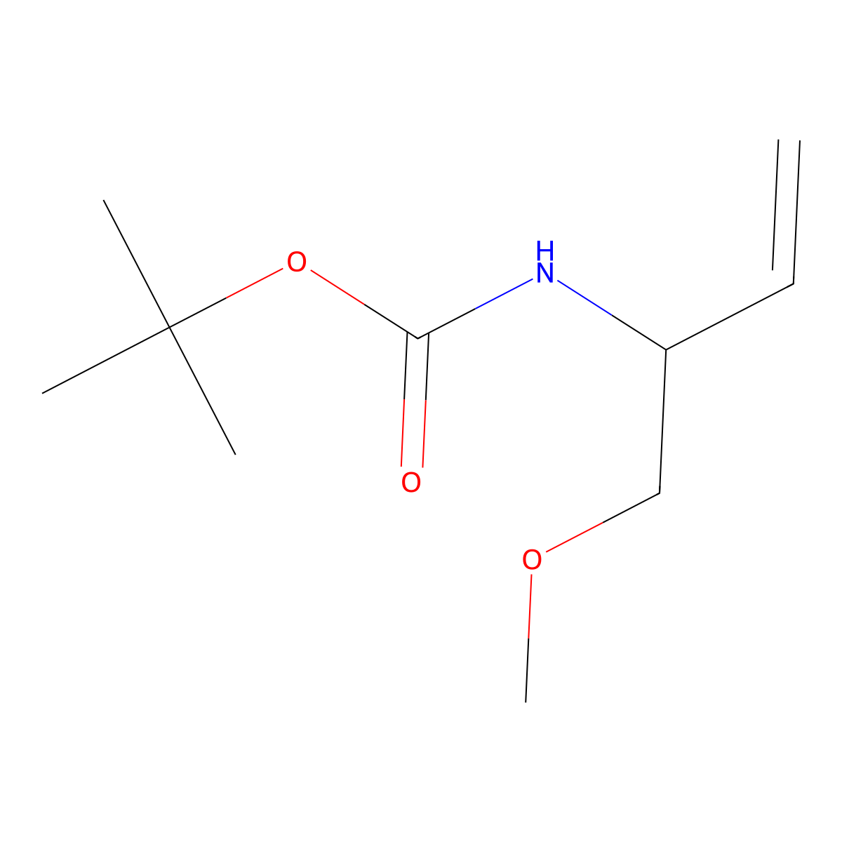 tert-butyl N-(1-methoxybut-3-en-2-yl)carbamate molecular structure, CAS 2354244-22-5