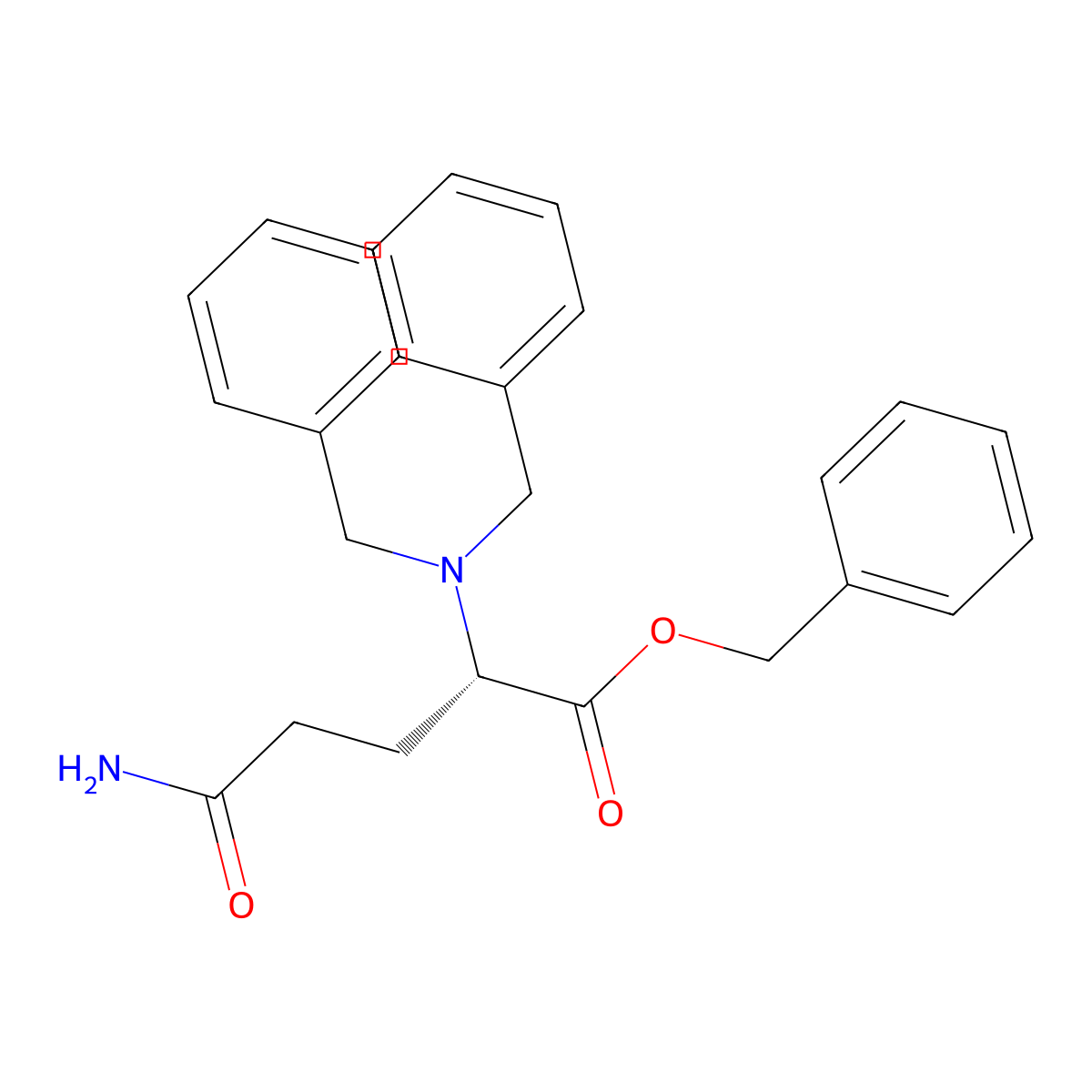 (S)-Benzyl 5-amino-2-(dibenzylamino)-5-oxopentanoate molecular structure, CAS 235425-06-6