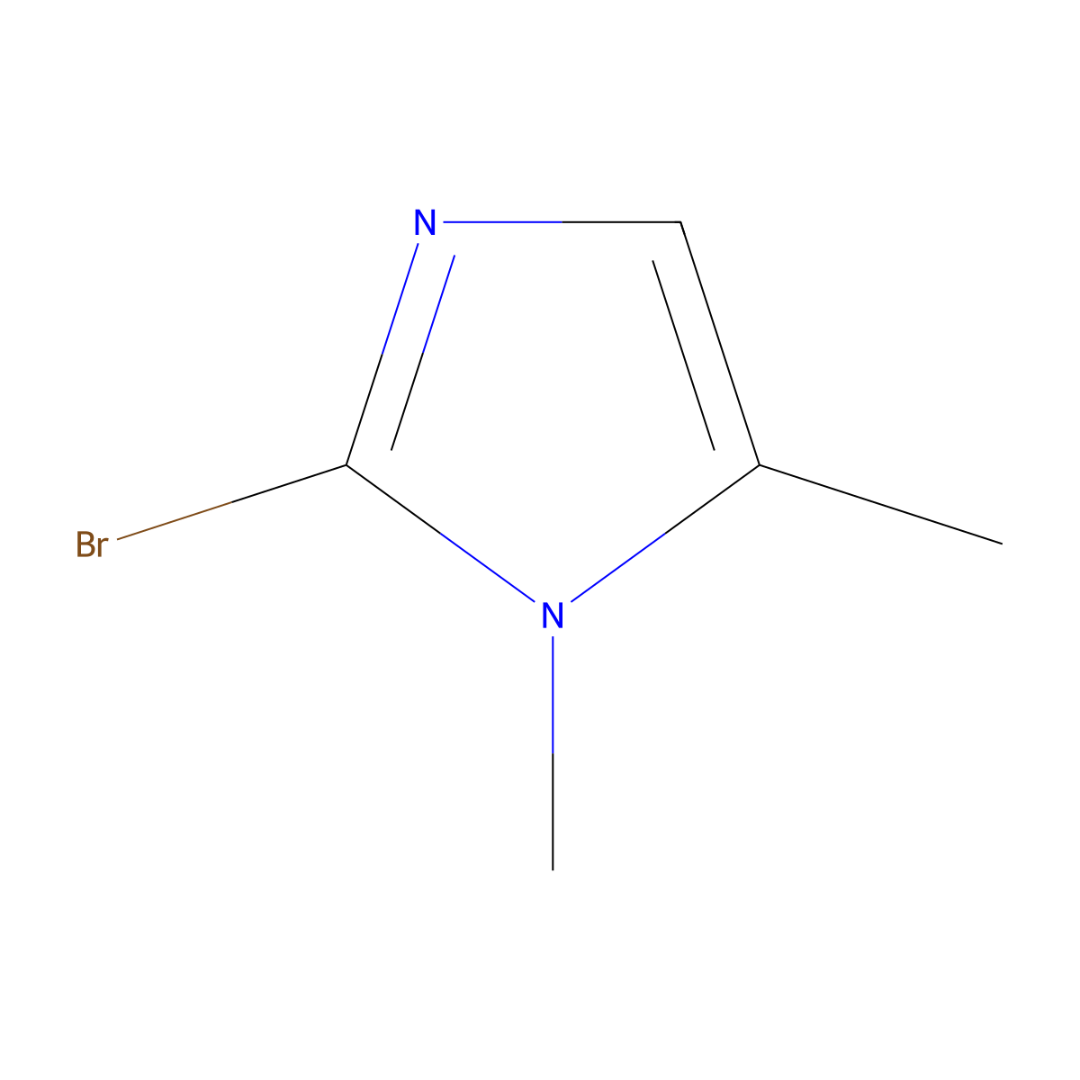 2-Bromo-1,5-dimethyl-1H-imidazole molecular structure, CAS 235426-31-0