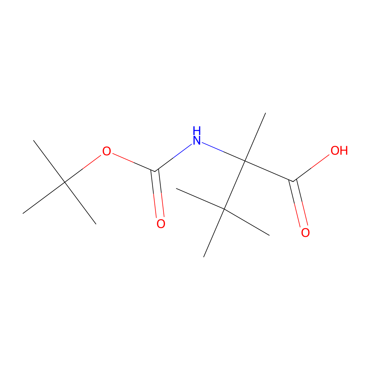 2-{[(Tert-butoxy)carbonyl]amino}-2,3,3-trimethylbutanoicacid molecular structure, CAS 2354261-70-2